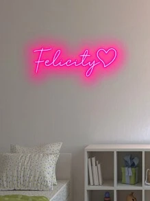 1 sztuka, niestandardowy neonowy znak LED dla dzieci - 9 stylów wzorów do wyboru, prezenty dla dziewcząt i chłopców, spersonalizowana dekoracja pokoju, prezenty neonowe, kolorowe neonowe znaki 3D, niestandardowe neonowe znaki, stylowe prezenty świąteczne, nowoczesne, kolorowe, kawaii, urocze, słodkie, swobodne, niestandardowe, spersonalizowane, wyjątkowe, dostosowane, syn, córka, na dzień dziecka, sypialnia, salon powrót do szkoły