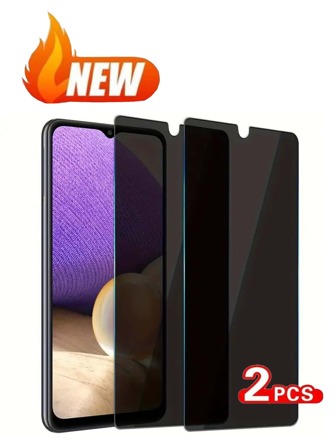 2 pezzi Pellicola protettiva per lo schermo in vetro temperato per la protezione della privacy, compatibile con Samsung A14 / A15 / A25 / S23 Fe / A54