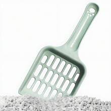 1 pieza Recogedor de arena para gatos de plástico PP - Sin necesidad de electricidad, duradero, fácil de limpiar, suministro de limpieza para mascotas, recogedor de arena para caja de arena de gato, recogedor de heces de gato con mango largo, recogedor de arena con agujeros grandes, herramienta de limpieza del inodoro para gatos, reutilizable, multicolor - Multicolor - Ver 8