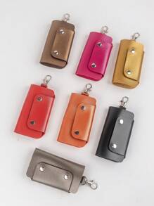 1 mini llavero, llavero minimalista, billetera, estuche para guardar llaves, protector de llaves, bolsa de regalo, llavero de coche, llavero, estuche para llaves, regalos para mujeres