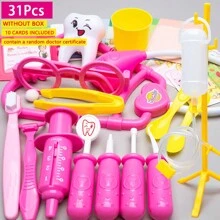 31/36/53/70 Pcs Puzzle Doctor Game Set For Kids[Pink]