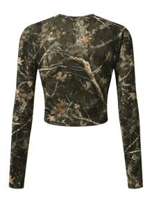 AiTyi 2025 新款女式T恤，时尚设计，修身显瘦，休闲街头风，甜美花卉印花，简约舒适，高端品质，适合返校、毕业、独立日、圣诞节、秋季针织长袖春季穿着。 - 彩色 - 查看 7