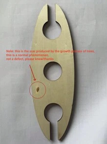 1 pièce Porte-bouteille de vin en bois, artisanat de bois créatif et personnalisé, cadeau idéal pour les amateurs de vin, accessoire de bar - peut contenir 1 bouteille et 2 verres