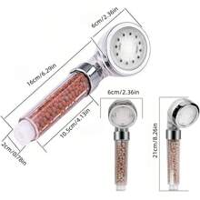 LED Rain Shower Head, Negative Ion Filtering Type, High-Pressure Water-Saving Type, 7 Colors, Automatic Sensing, No Battery Required, Uses Handheld Spray Head, 1.6 Gallons Per Minute, Suitable For Dry Skin And Hair Home Bathroom Decor Fall Decor Bathroom Accessories - Multicolor - View 9