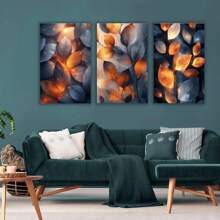Set Of 3 Nature Art Wall Decor Boho Paintings, Neutral Mountain Wall Art Decor Forest Canvas Wall Art Poster Landscape Wall Art Artwork Modern Pictures Abstract Painting Watercolor Prints For Living Room Bedroom, Bedroom Aesthetic Pictures Wall Decor Over Bed Calming Wall Art Minimalist Forest Painting Art Canvas  Framed Wall Prints For Living Room(Grey)