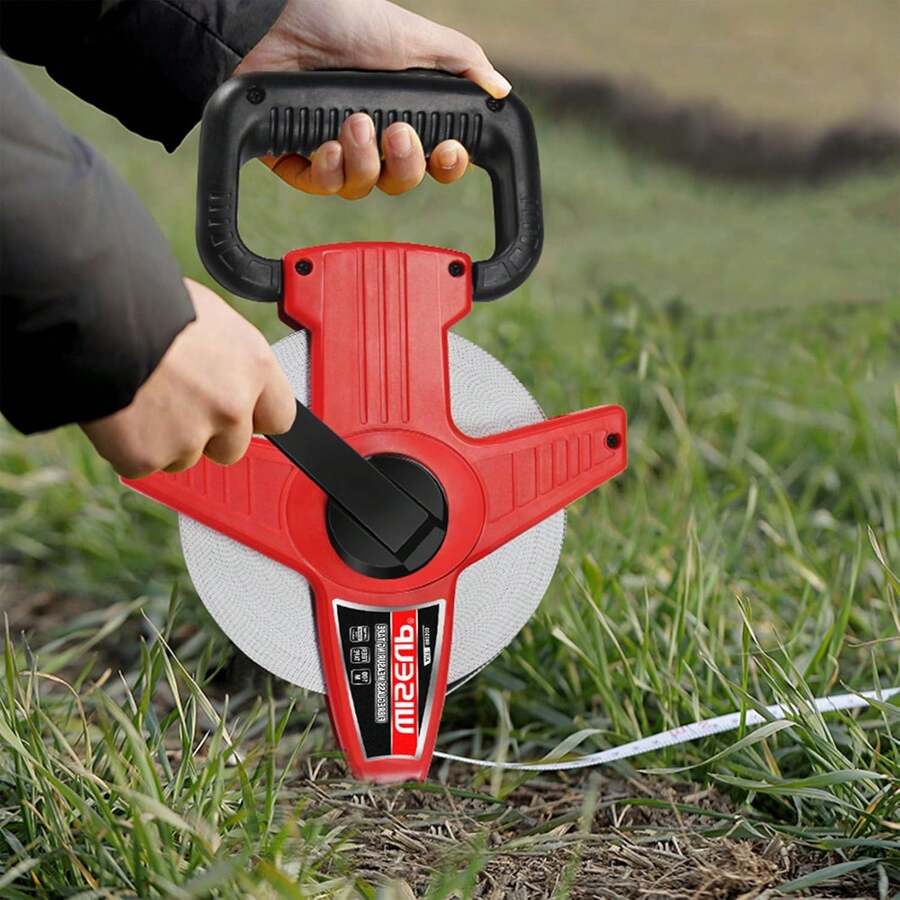Wiseup 100 ft tape measure standard and metric industrial long