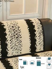 1 szt. Pokrowiec na sofę z pasków pluszowych - antypoślizgowy, miękki i ciepły, odpowiedni na jesień i zimę, odpowiedni dla zwierząt domowych, odpowiedni na sofę 1-4-osobową - nowoczesny wystrój domu