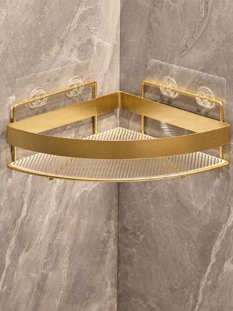 三角形浴室置物架，适用于马桶、淋浴房的壁挂式储物架，无需钻孔家居浴室装饰浴室收纳秋季装饰返校季