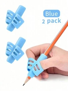 Pencil Grip, Handwriting Posture Correction Holder, Ergonomic Writing 3-Pack: Blue, Green, Orange), Suitable For Office, School, Drawing, Markers, Stationery, Universal Writing Training Tools, Professional Supplies For Learning And Work, Back To School, Gift For All Ages