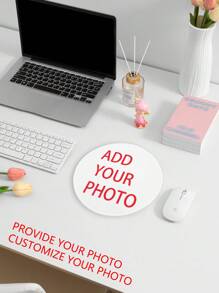 A Customizable Mousepad For Office Use, 20cm*20cm,You Can Add Your Photos To Make Your Own Personal Mousepad
