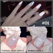 15ML Nagellack mit zerplatztem Blitz-Diamanten-Effekt, Neu zu Weihnachten, Halloween, Nachtclub, Internet-Star . Populär für Nagel-Bungee, reflektierend, funkelnder Glitzer, phototherapeutischer Glitzer, Pailletten-Nagellack, Laser Kaleidoskop Kleber für den Nagelsalon Gebrauch