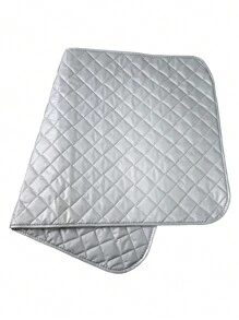 1pc Thick Foldable Portable Heat Resistant Ironing Board, High Temperature Ironing Pad, Coated Silver Ironing Mat