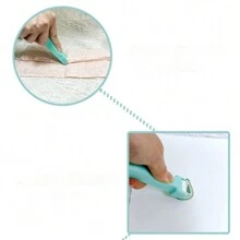 1 pieza/2 piezas Herramienta de ondulado rotativo de acolchado, pie prensador para plisado de tela, herramienta de prensado para bordado, apliques, tela y papel artístico