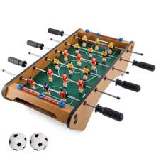 Foosball Game Table 2-In-1 Two-Player Competition With Football Ice Hockey Wooden Board Game Toys - Multicolor - View 14