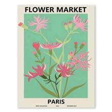 1 件植物花卉市场墙壁艺术装饰彩色春花帆布画抽象客厅房间海报家居装饰无框 - 彩色 - 查看 12