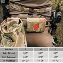 VOTAGOO Tactical Belt, 1.75'' MOLLE Battle Belt With Quick Release Buckle, Low Profile Laser-Cut Battle Belt For Range - cp迷彩 - 查看 7