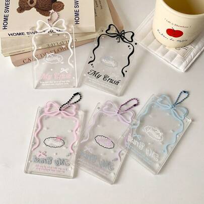 Card Holder, 3-Inch Mini Card, Keychain Pendant Back To School