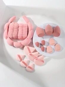 Set da 18 fasce per capelli attorcigliate, adatte per il lavaggio del viso, la pulizia del viso, l'applicazione del trucco, la rimozione del trucco, i viaggi, adatte per tutti i tipi di pelle, regali, viaggi, articoli economici, elementi essenziali per i viaggi - Multicolore - Visualizzare 3