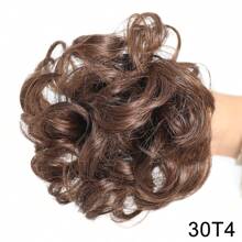 Synthetic Claw Clip Messy Hair Bun Hair Piece Wavy Curly Hair Bun Clip In Claw Chignon Ponytail Hairpieces Synthetic Tousled Updo Hair Extensions Scrunchie Hairpiece For Women