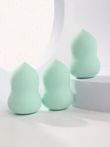 3个装化妆海绵，适用于粉底液、粉底霜等多种产品，不含乳胶，多种颜色可选，适合所有肤质，价格实惠，可作为圣诞礼物、化妆品、化妆工具等。 - 彩色 - 查看 9