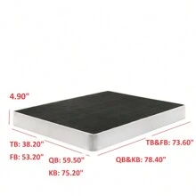 Caja de resortes metálica de 5" Concord - Black/ White - Ver 6