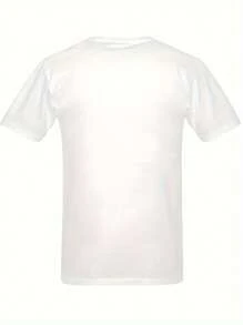 LEISURE Casual Weekend Men's T-Shirt, 100% Cotton, Relaxed Fit Short Sleeve For Lazy Days And Outings, Perfect For Every Man's Wardrobe! - trắng - Xem 3