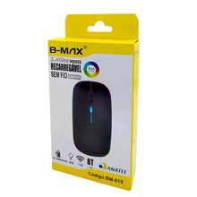 Mouse Ultra-fino  Recarregável Sem Fio RGB Até 1600 DPI BM-615 - Preto - Visão 4
