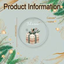 1 件个性化亚克力挂饰，可定制姓名印刷，独特的节日装饰，适合节日和家庭氛围，温馨的圣诞礼物