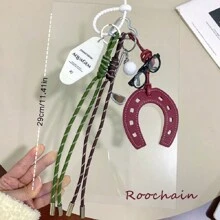Anchor Red Horseshoe Shaped, Fashionable Bag Charm, Handcrafted Rope, Mini Golf Club, Couples Keychain, Car Keychain, Holiday Gift