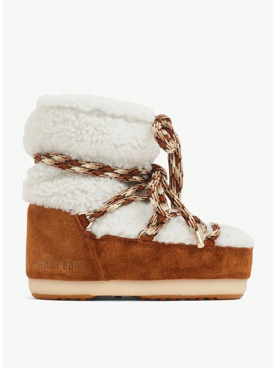 Moon Boot Light Low Shearling - White - View 1