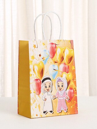 4/10 stuks decoratieve feestcadeauzakken, tassen, cadeauzakken, boodschappentassen, feesttassen, feestcadeauzakken, ambachtelijke handvatten, feestcadeaus, verjaardagsdecoraties, feestcadeaudecoraties, bruiloftsdecoraties