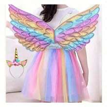 Unicorn Kids Costume Kit/Wing+Skirt+Tiara - 彩色 - 查看 7