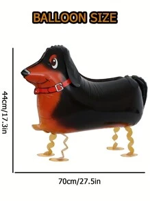 1 Peça Suprimentos para Festa de Aniversário de Cachorrinho, Decorações de Festa de Aniversário com Tema de Balões de Animais, Balões de Animais Andantes, Balões de Cachorro de Estimação