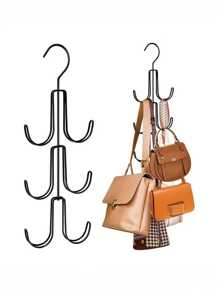 1pc Metal Wardrobe Organizer Hanging Hooks, Multi-Layer Garment Rack, Lacquered Finish, Heavy Duty Storage Organizer Suitable For Bags, Scarves, Belts And Accessories - Space Saving, Non-Slip Design, Multifunctional Closet Hangerbedroom,Organizer,Organiser,Home Storage,White T Shirt Women,Black Pants Women,Ladies Winter Clothes,Dress,Winter Clothes For Ladies,Elegant Woman Dresses,White Shirt For Ladies,Long Sleeve,White Jumpsuit For Women,Spring Dresses For Women,Spring Outfits For Women,Spring,Spring Clothes,Minimalist,Summer Tops