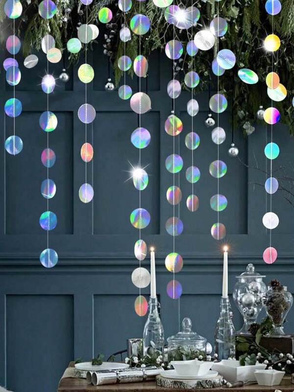 26,24 stopy/800 cm-13,12 stopy/400 cm-dekoracja imprezowa w kształcie tęczy w kształcie okręgu, wisząca, pływająca, tło, jednorożec, syrenka, artykuły na przyjęcie urodzinowe, ślub, zaręczyny, wieczór panieński, euforia, taniec dyskotekowy, dekoracja na Walentynki