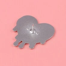 珐琅胸针、翻领别针、徽章、背包别针、女士胸针、服装礼品、珠宝、时尚配饰 - 黑色 - 查看 7