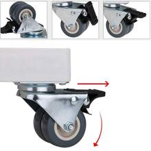 Verstellbare Waschmaschinenbasis 47-69cm - 4 Räder + 4 Beine - Multifunktionaler Möbelwagen Lärmreduktionseffekt