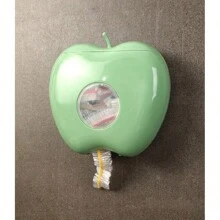 1pc Apple-Shaped Fresh-Keeping Film Storage Box, Wall-Mounted Fresh-Keeping Film Storage Box, Can Dispense Food Packaging Bags, Bathroom Hat Storage Box, Kitchen Accessories - Multicolor - View 10