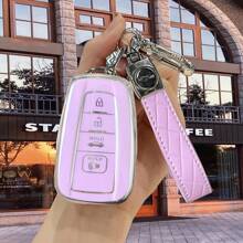 带汽车标志的钥匙扣挂绳 - 耐用设计，方便的钥匙扣支架，适用于 2018-2022 款丰田 RAV4、凯美瑞、卡罗拉、Avalon、普锐斯、GT86、Highlander 钥匙链皮带 - 均碼 - 查看 14