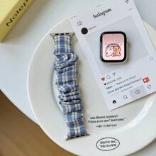 41毫米/40毫米/38毫米发圈式表带，女士休闲时尚表带，兼容多种表带，简约奢华，圣诞礼物送给女儿，返校季智能手表替换表带，节日必备 - 彩色 - 查看 15