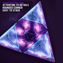 Black And White 3D Magic Cube Geometry Puzzle Puzzle Thanksgiving Christmas Gift Classic Decompression Infinite Inversion Cube