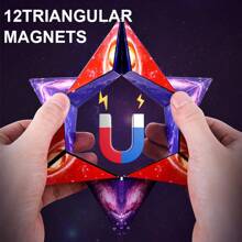 Black And White 3D Magic Cube Geometry Puzzle Puzzle Thanksgiving Christmas Gift Classic Decompression Infinite Inversion Cube