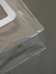 1 pezzo Elegante borsa in PVC con manico per damigelle, borsa regalo trasparente per caramelle da regalare per spose, feste di compleanno e occasioni speciali