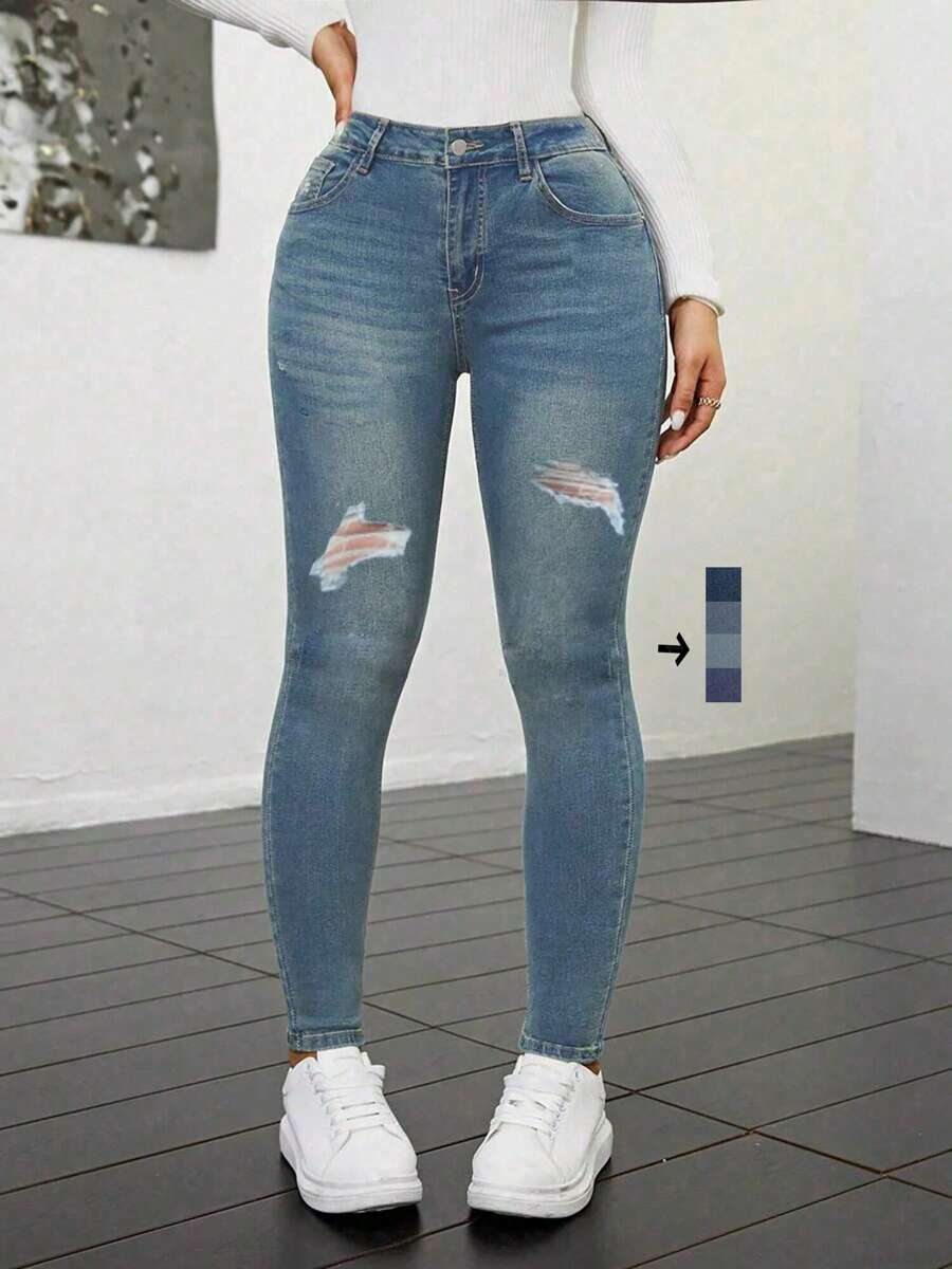 Pantalones de mujer Pantalon De Mezclilla Dama Tiro Alto Curvy Levanta Pompa Acampanados Talla 5-15 Strech Cargo Colombiano Recto Entubado Roto Vaquero Curvy Oferta Push Up Anchos 06