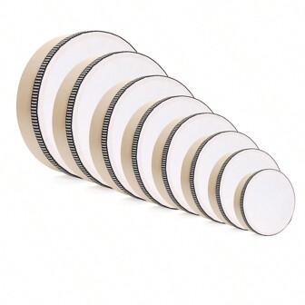 1pc 4/5/6/7/8/9/10/12Inch Hand Drum With Wooden Frame, Musical Percussion Instrument Suitable For Home Party