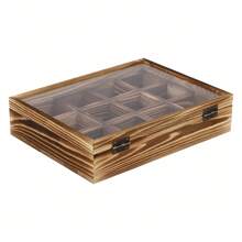 TFCFL Wooden Spice Box, Wooden Spice Box With 12 Containers, Spice Fit Box - 木頭 - 查看 11