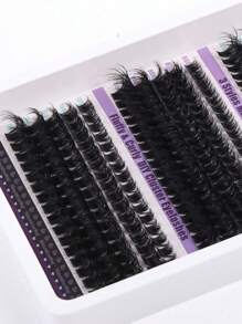 CMAYOME 270/600/640 Pcs Mixed D Curling Eyelash Number Extension Kit Contains 10D+20D+30D+40D/50D +60D+80D+100D DIY Eyelash Extension Artificial Mink Eyelash - Premium D Curling Natural Curling Personal Eyelash Bundle DIY Eyelash Extension - Reusable, Lightweight, Easy To Apply, Reusable, A Non-Irritating Gift For A Loved One Lash Clusters, Eyelash Clusters, Individual Eyelashes, Lashes, Fake Lashes