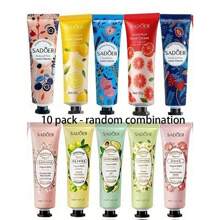 SADOER 10 Pack Hand Cream Gift Set-Plant Fragrance Lotion For Dry Cracked Hands,Body- Hand Care Moisturizing Cream Body Moisturizer Hydration Mini Hand Lotion Travel Size Bulk Mother's Day Gifts For Women