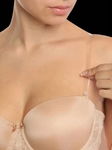 10Pcs Women Transparent Straps Bra Invisible Silicone Elastic Bra Straps Detachable Adjustable Shoulder Straps Anti Slip Underwear Intimates Accessories