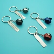 Schlüsselanhänger aus Zinklegierung in Form eines Motorradhelms, mit gravierter Edelstahl-Anhänger als Taschendekoration, Weihnachten und Urlaubsgeschenk - "Fahr vorsichtig Schlüsselanhänger"
